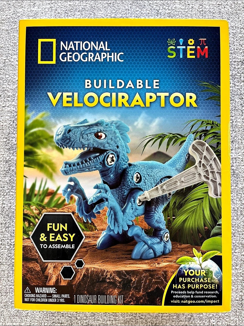 National Geographic | Buildable Velociraptor STEM Kit